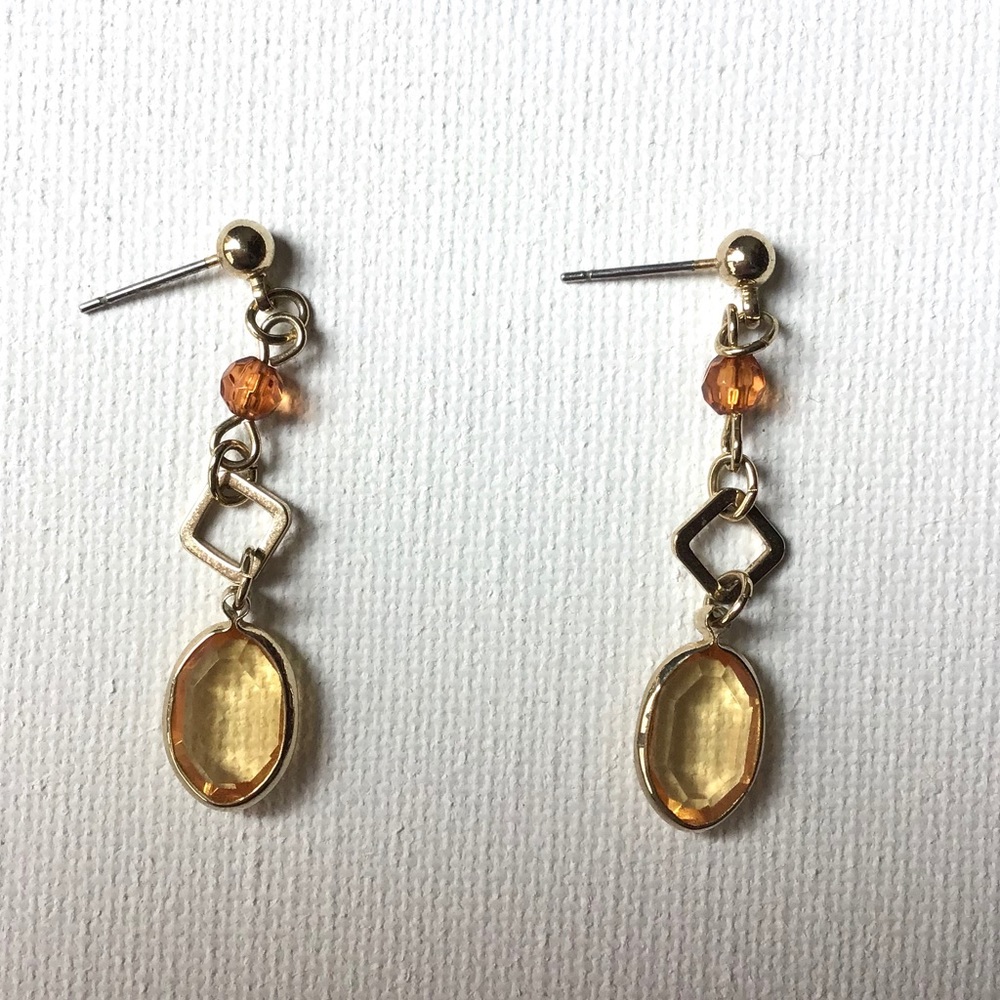 Light Auburn Dangle Earrings